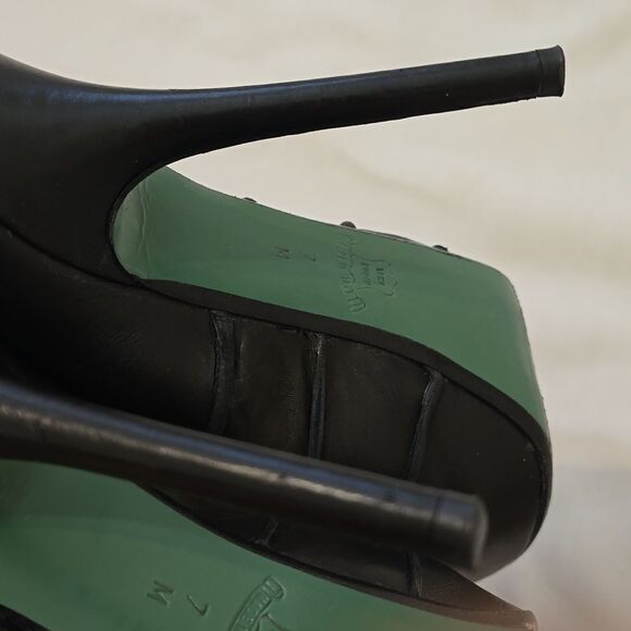 Lisa for Donald Pilner Cristel Black Vachetta Sz 7 - Picture 7 of 7